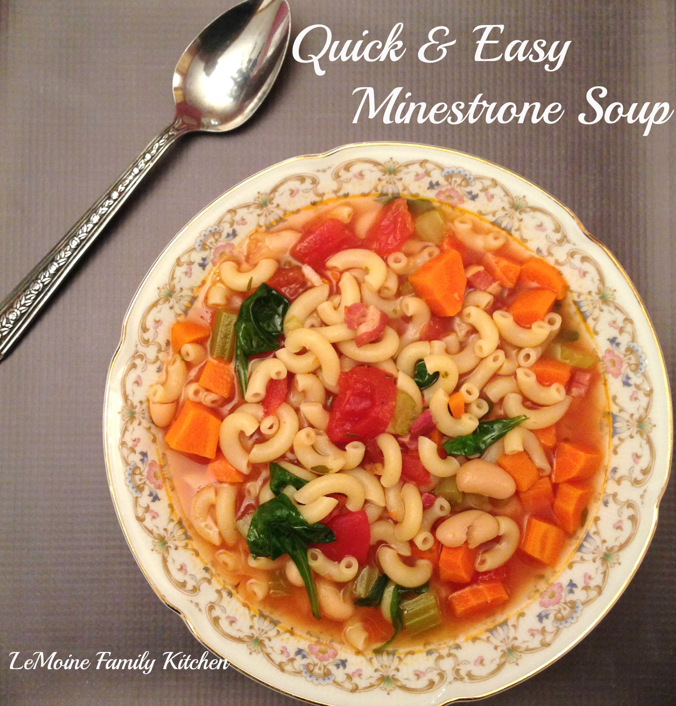 Quick & Easy Minestrone Soup
