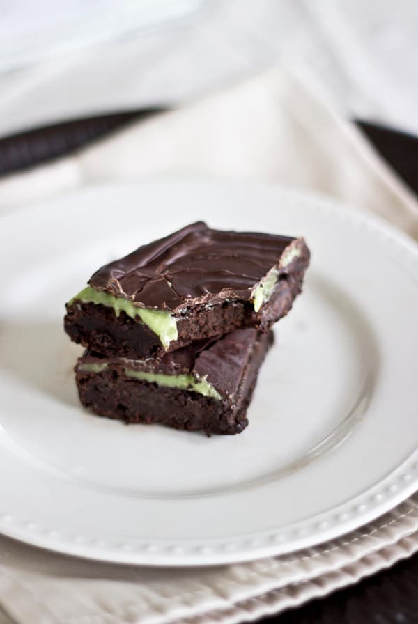 Healthy Mint Brownies