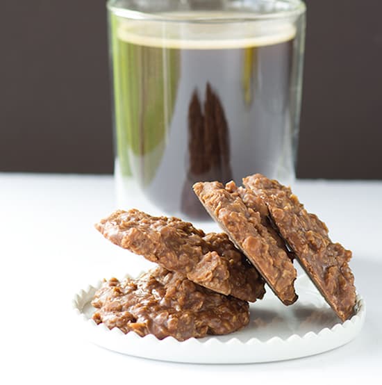 Mocha No Bake Cookies