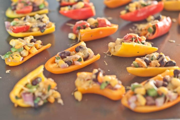 Sweet Mini Pepper Nachos