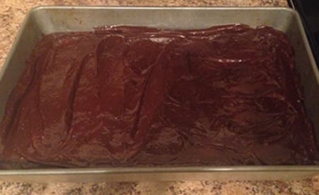 Oreo Swirled Cheesecake Brownies with Almond Butter Ganache