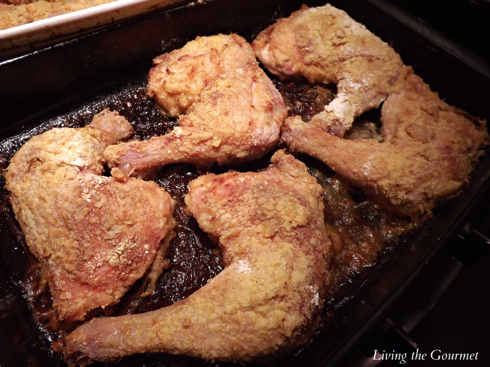 Oven Fried Chicken Legs and Thighs 