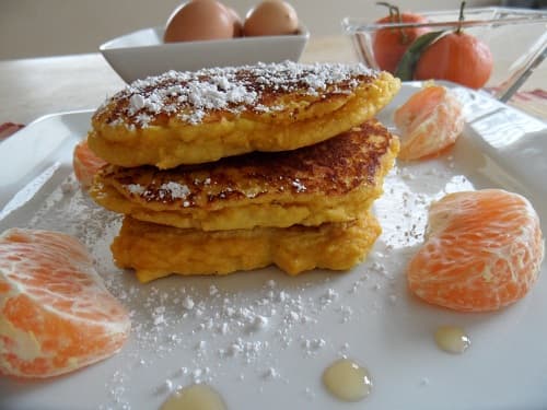 Fluffy Citrus Coconut Pancakes