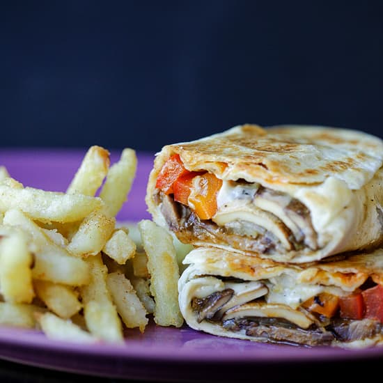 Philly Cheesesteak Grilled Wraps