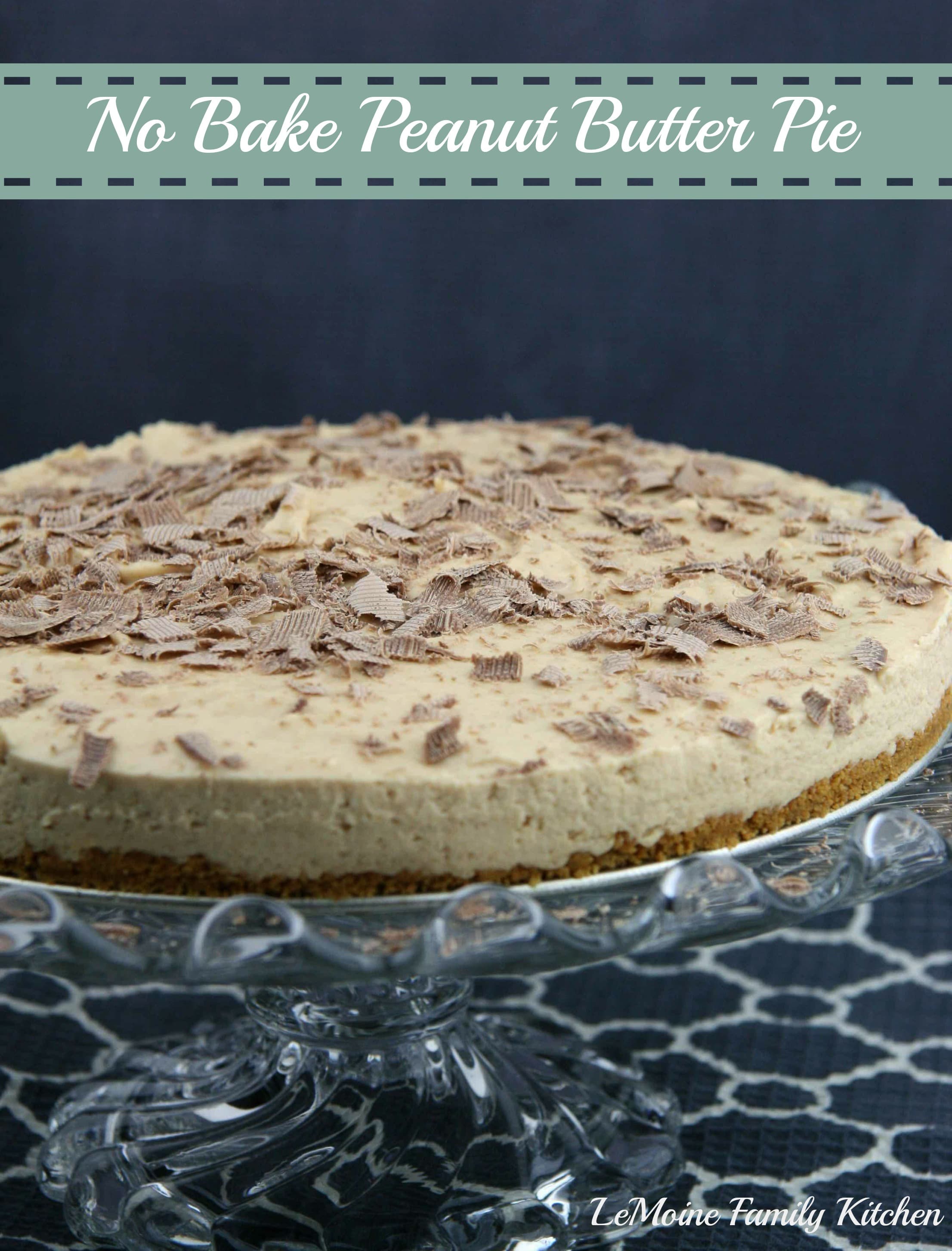No Bake Peanut Butter Pie