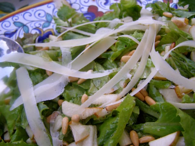 Pear & Pine Nut Salad with Honey Vinaigrette