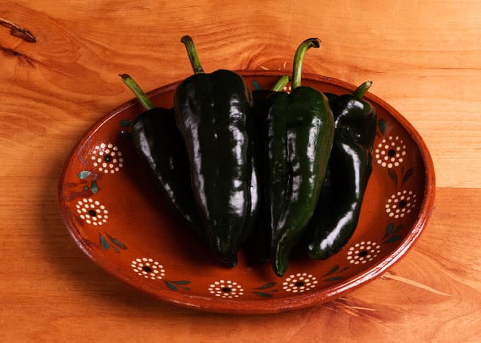 Roasting Poblano Peppers