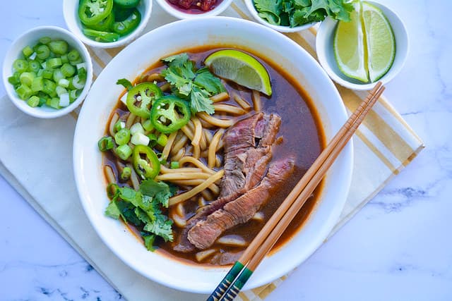 20-Minute Udon Noodle Pho Bowls