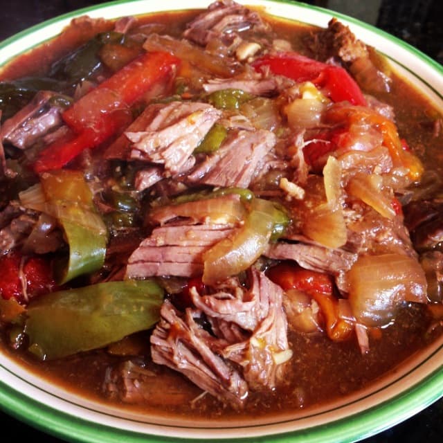 Slow Cooker Pepper Steak