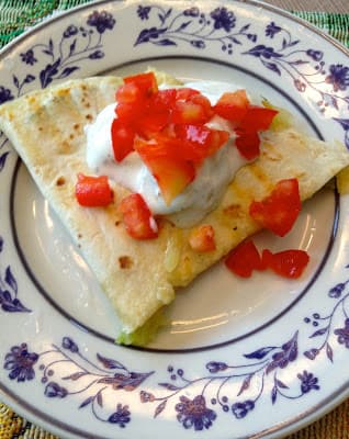 Easy Cheesy Quesadillas with Peppers