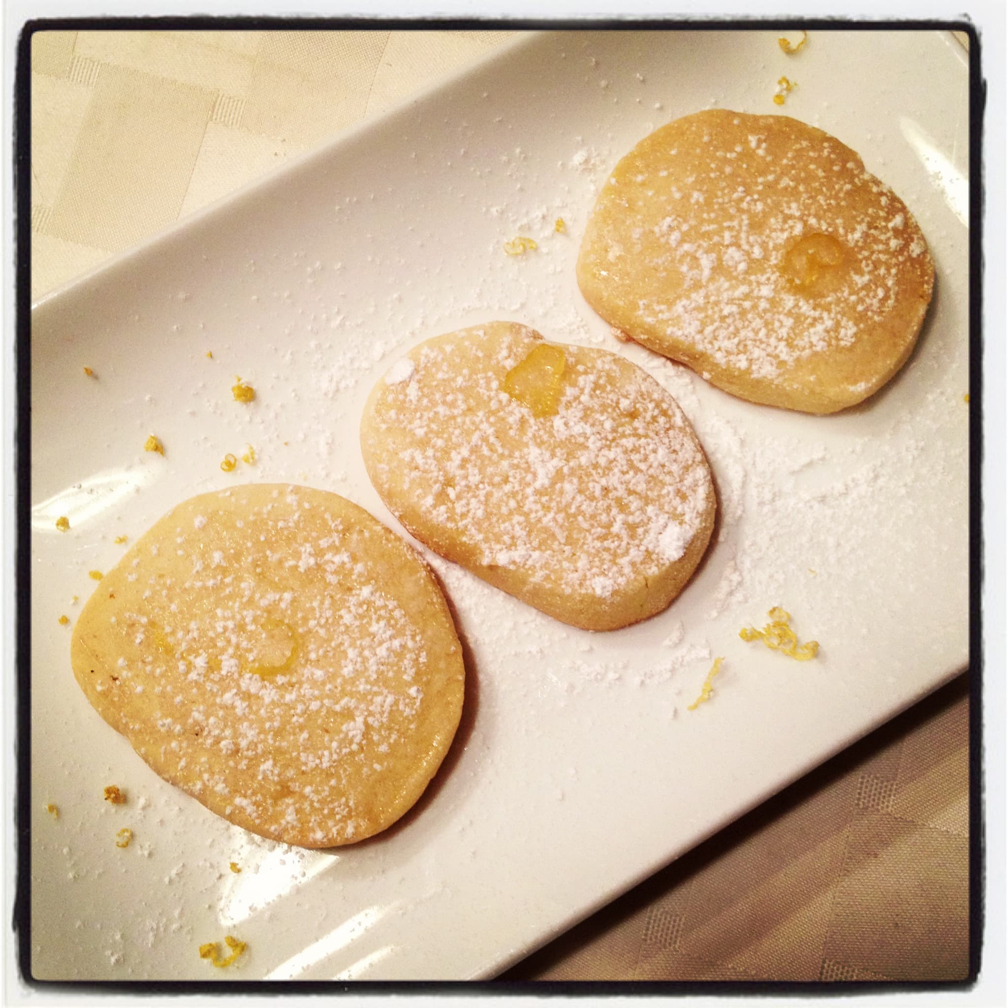 Shortbread Cookies with a Lemon Glaze