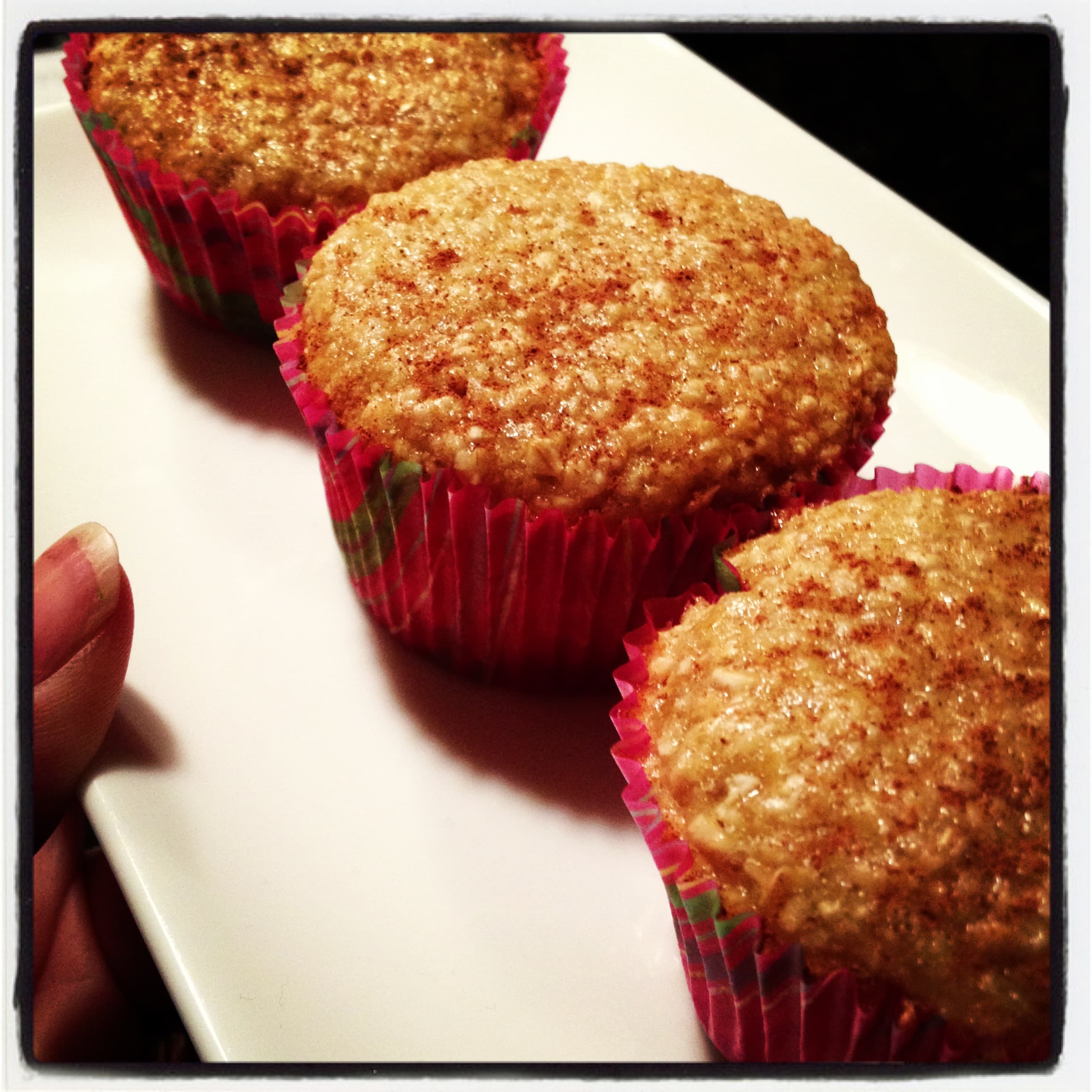 Oatmeal Strawberry Banana Muffin