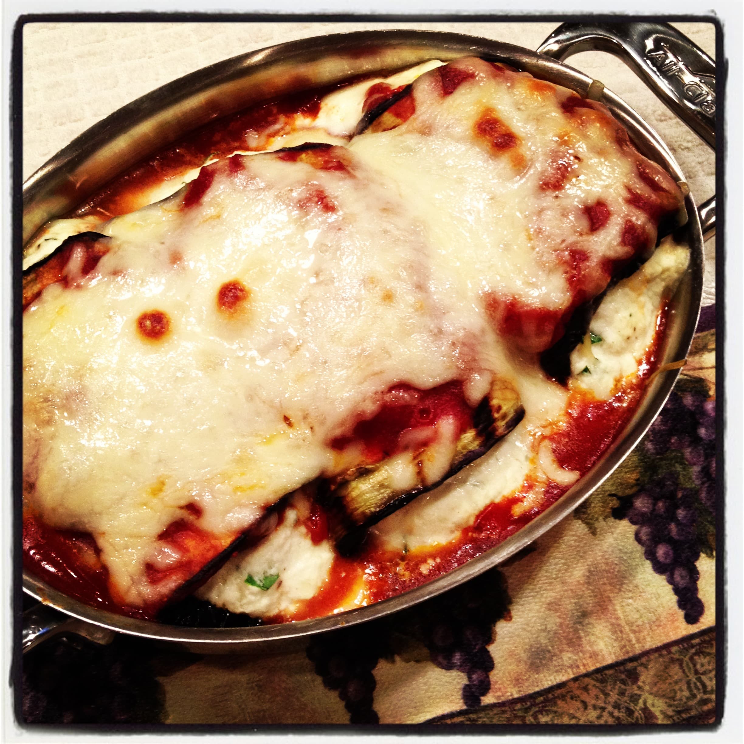Grilled Eggplant Rollintini :: Twist on a Classic