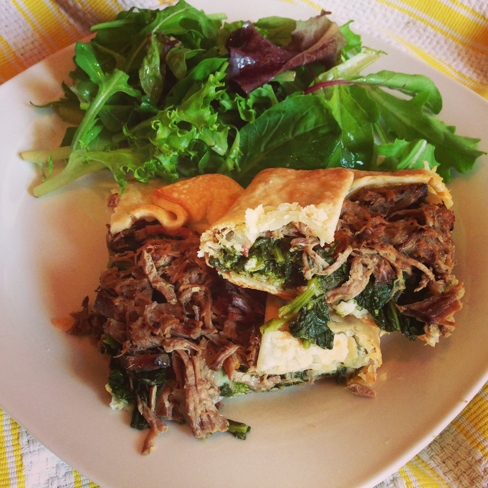 Italian Beef & Broccoli Rabe Savory Crostata