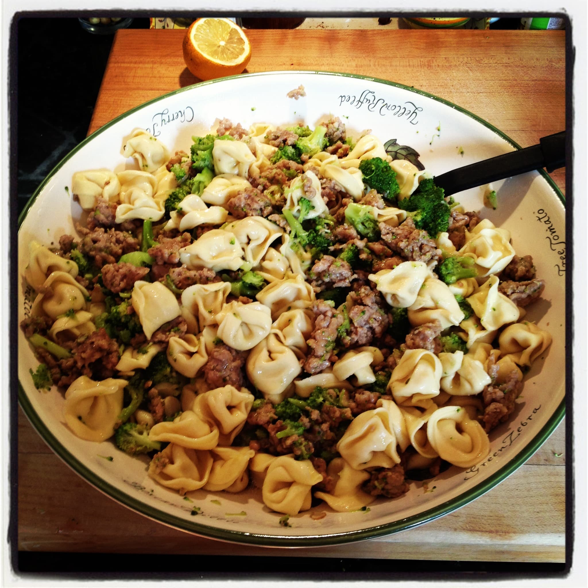 Tortellini with Italian Sausage & Broccoli