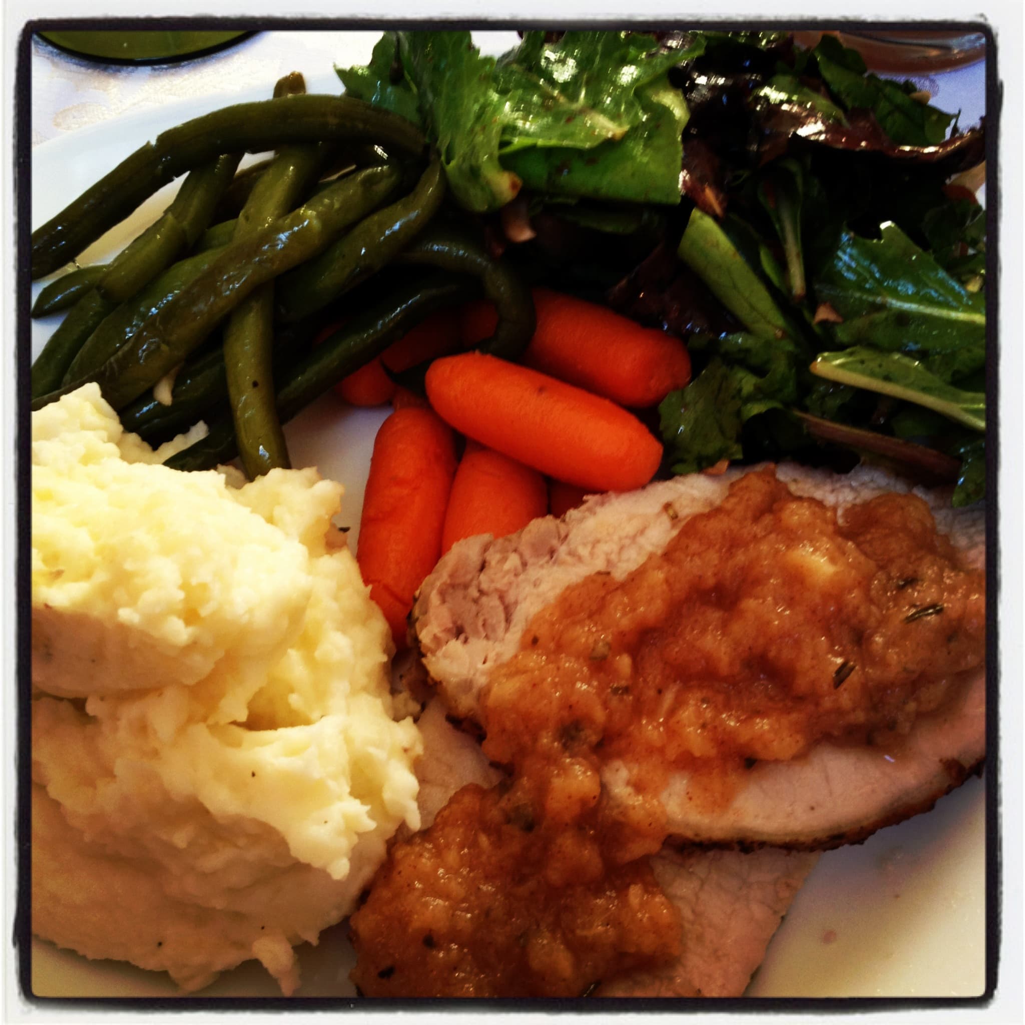 Perfect Roasted Pork Loin & Homemade Rosemary Applesauce