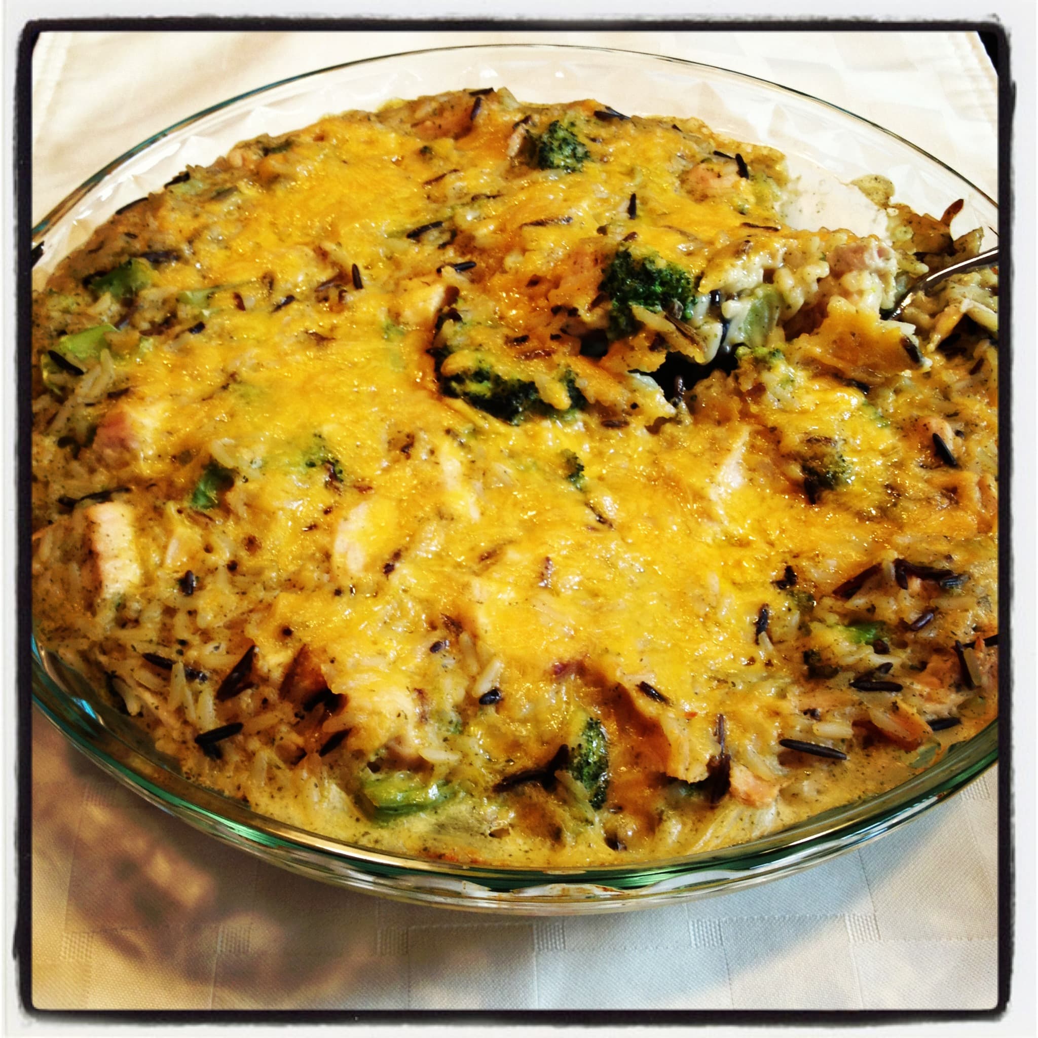 Turkey, Broccoli & Wild Rice Casserole