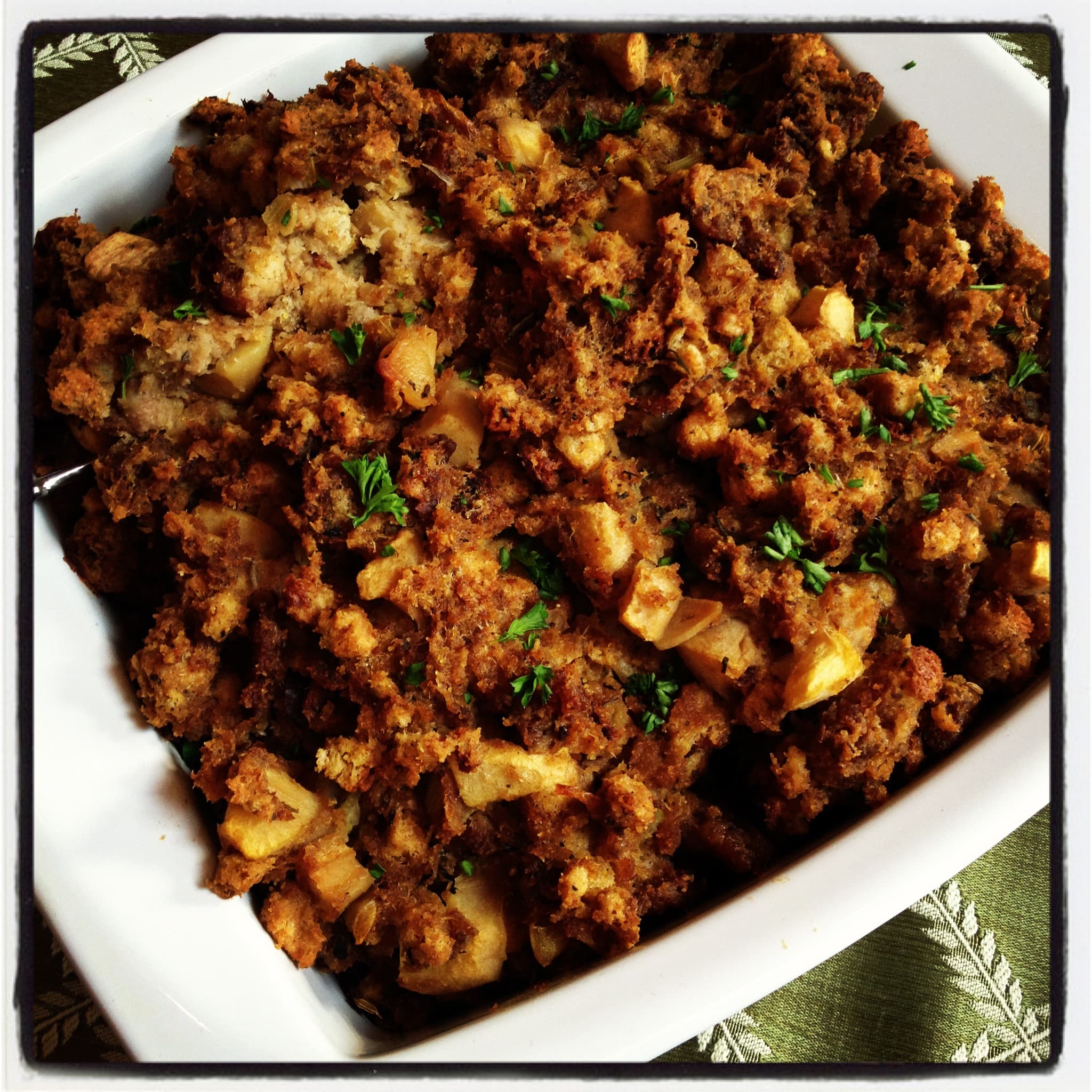 Sausage and Apple Cornbread Stuffing