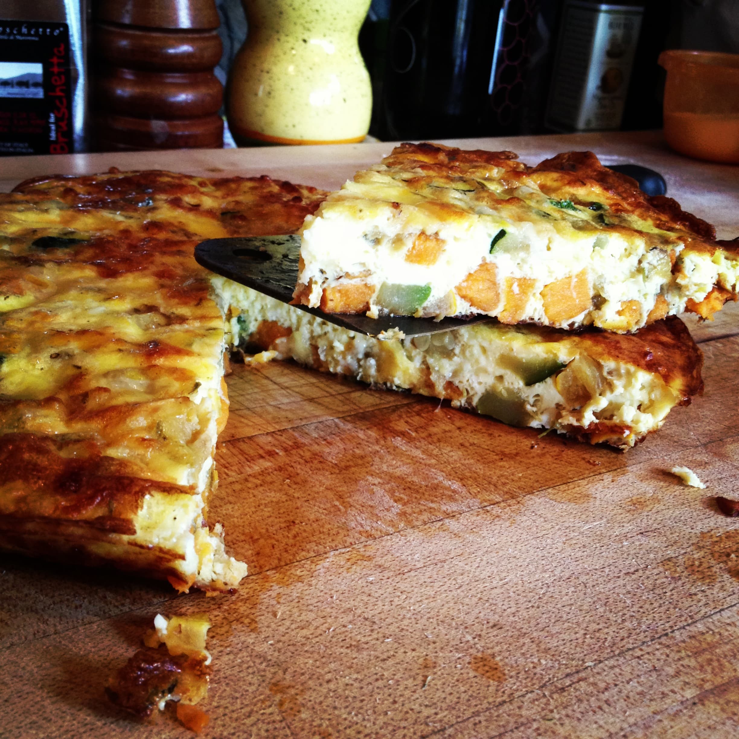 Meatless Monday :: Squash & Sweet Potato Fritatta