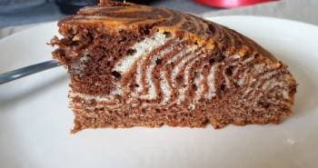 Lorraine Pascale's Chocolate and Vanilla Zebra Cake