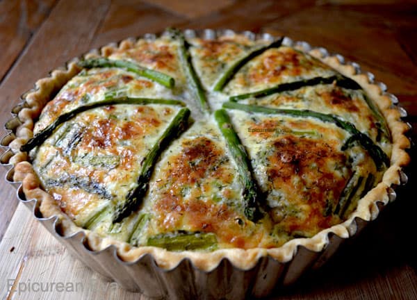 The Way the French Do It ~ Asparagus & Mushroom Quiche