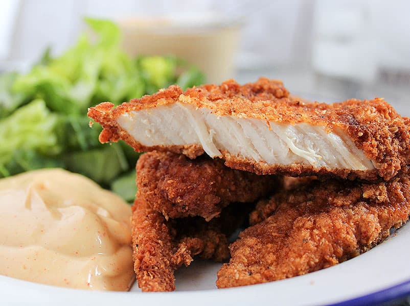 Restaurant Style Breaded Chicken Tenders (THM-S, Low Carb)