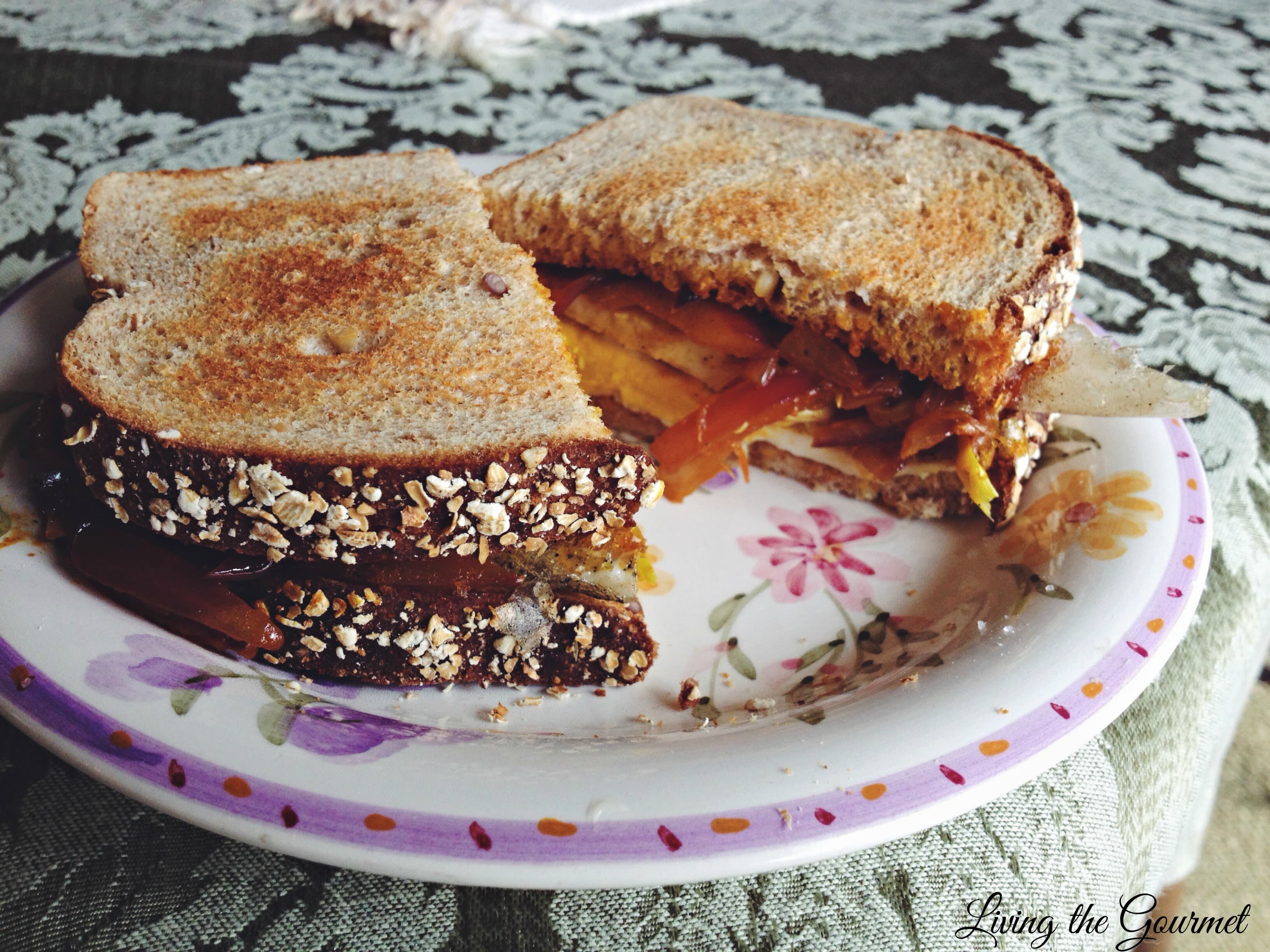 Egg Sandwich with Spiced Sautéed Onions
