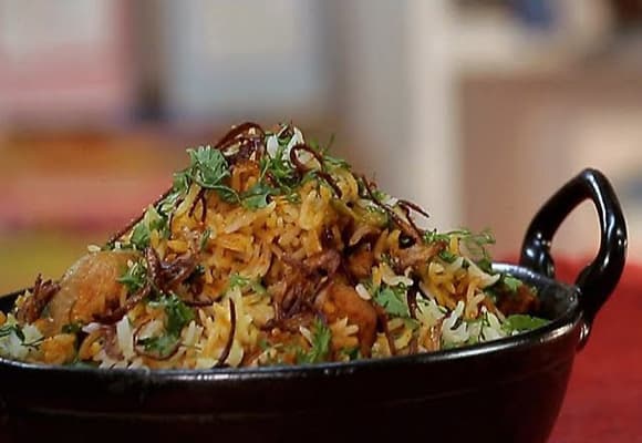 Goan Style Mushroom Soya Biryani