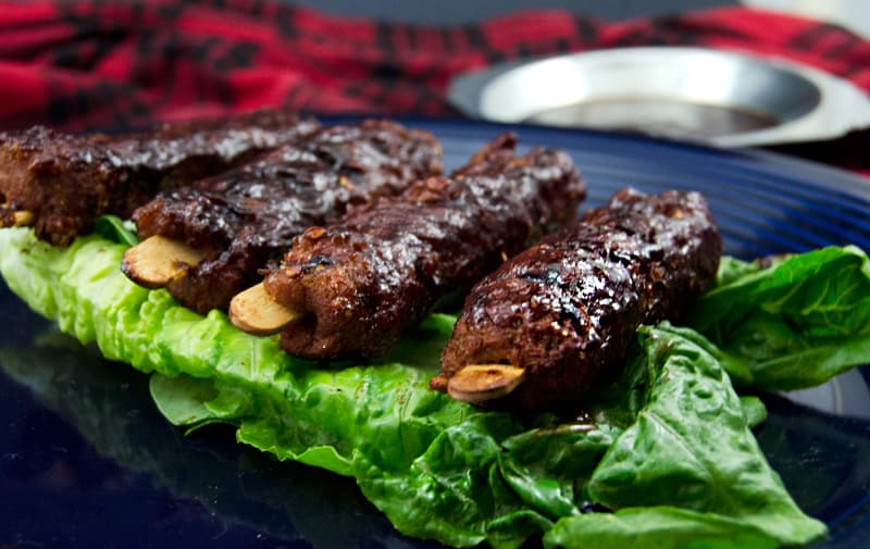 Vegetarian Smoked Seitan BBQ Ribs