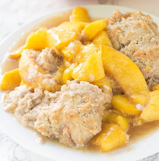 Skillet Peach Cobbler