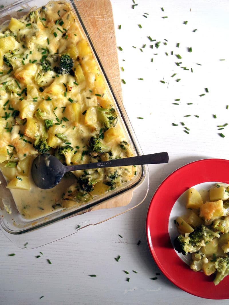 Skinny Broccoli Potato Casserole