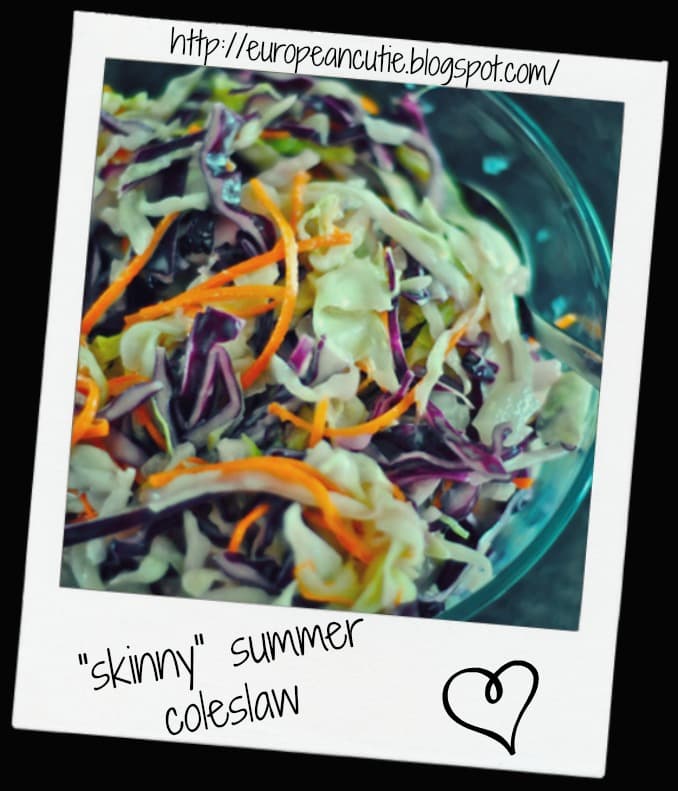 "skinny" summer coleslaw ♥