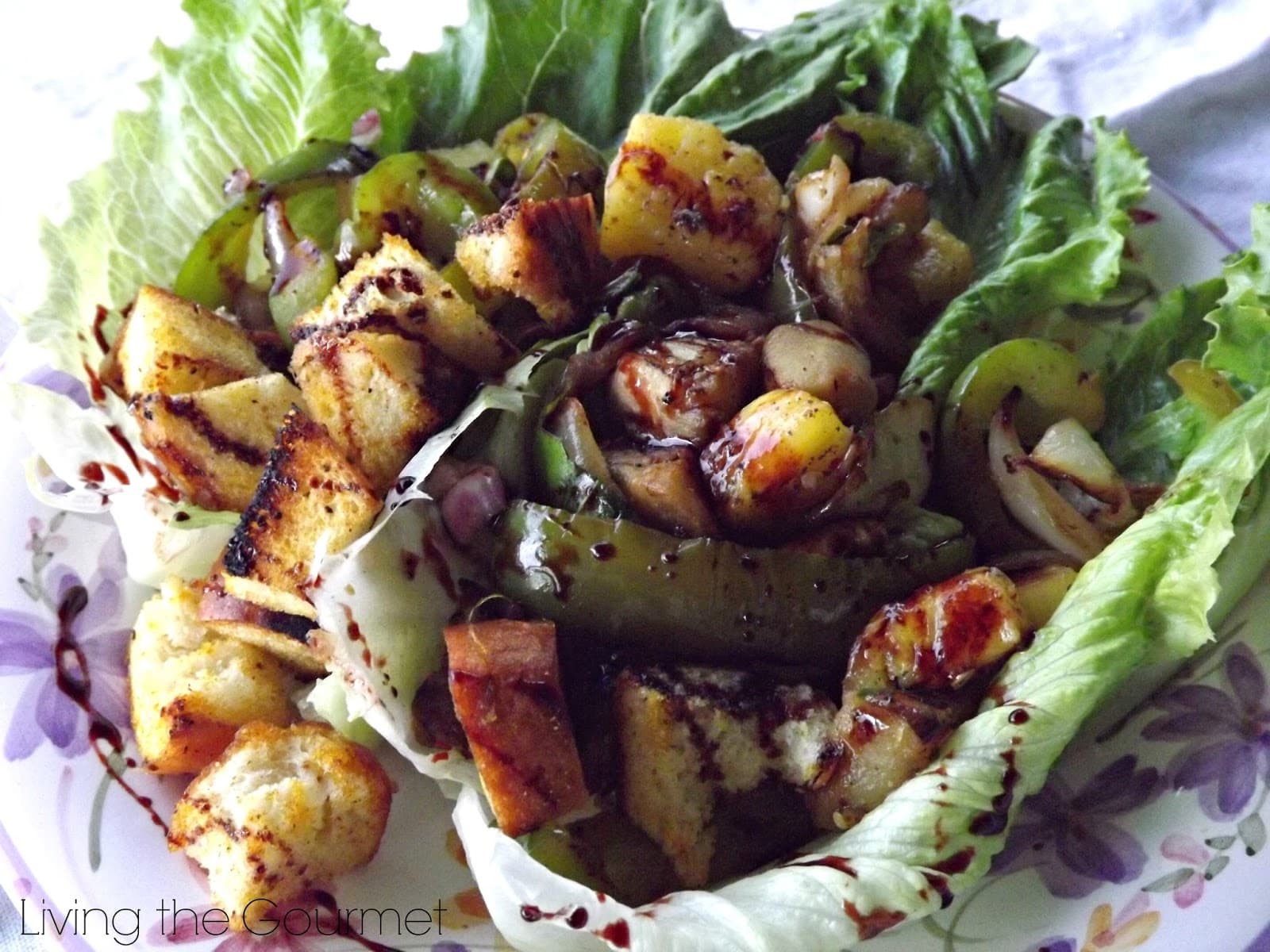 Grilled Veggie and Pineapple Salad