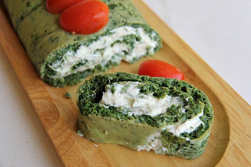 Spinach Goats Cheese Roulade