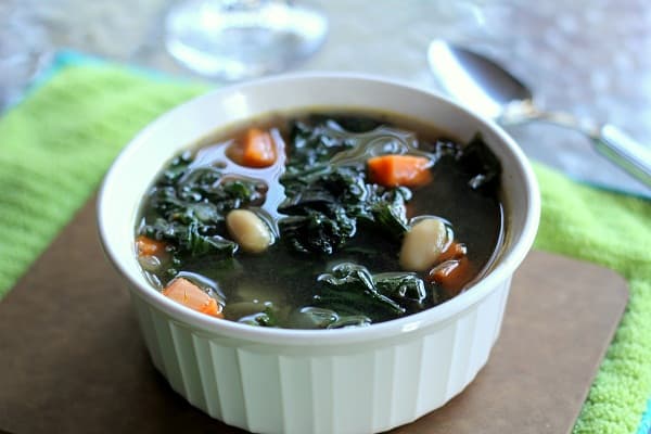 Sweet Potato, Kale & White Bean Soup