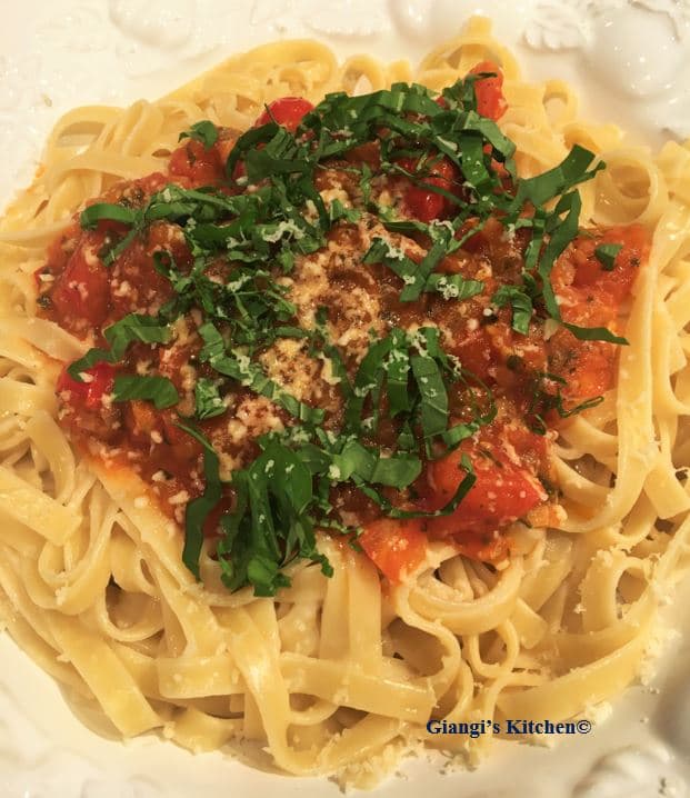 Linguine with Spring Tomato Sauce