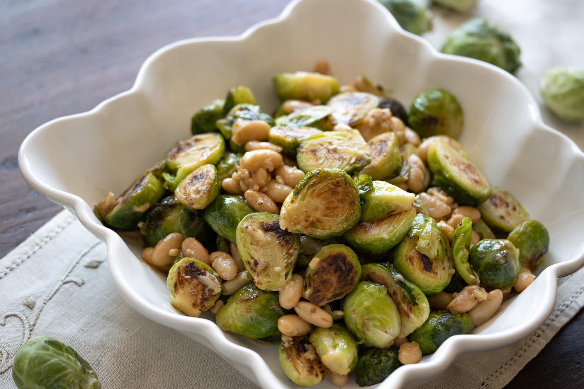 Brussels Sprouts and White Beans