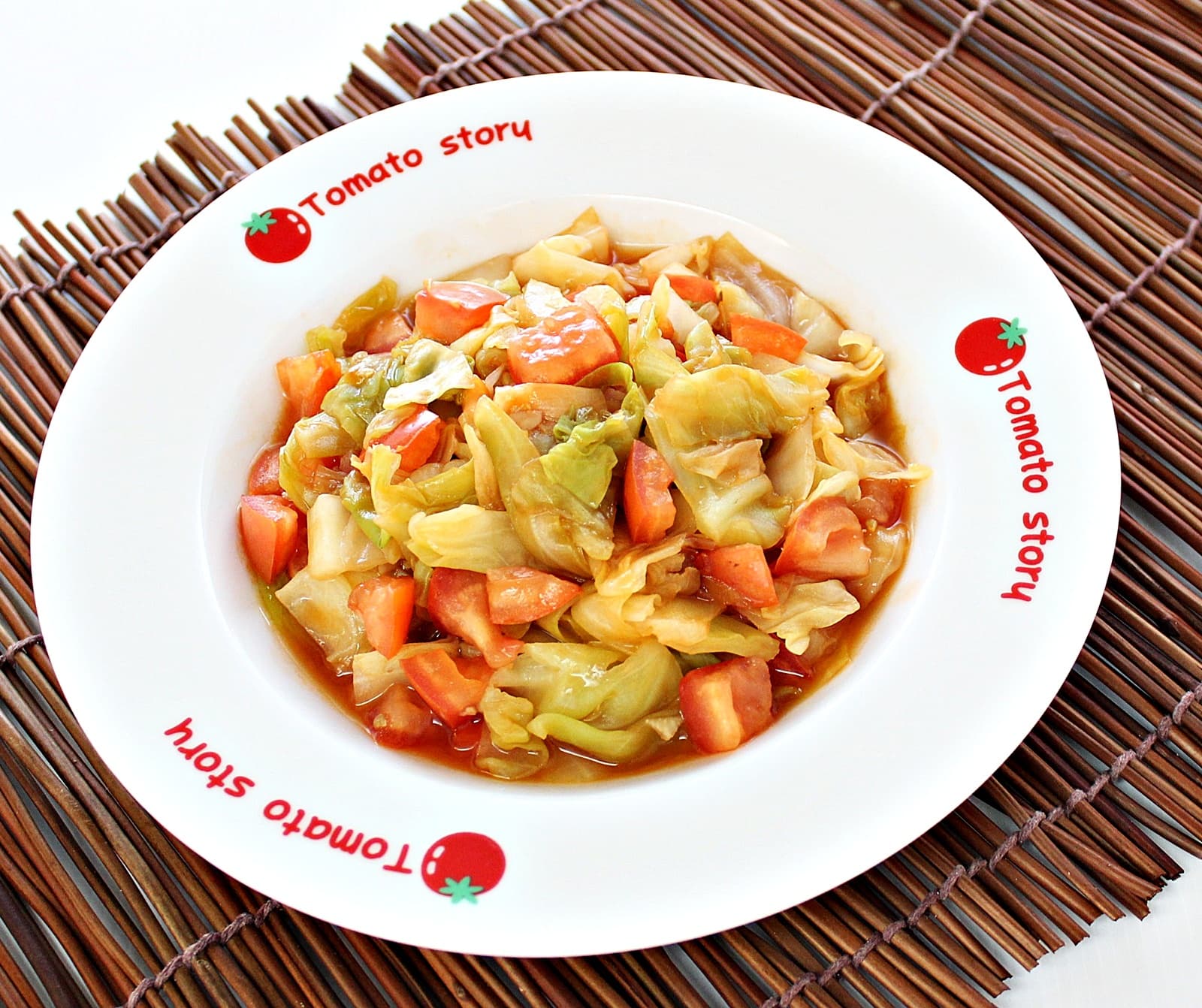 Stir Fried Cabbage and Tomatoes