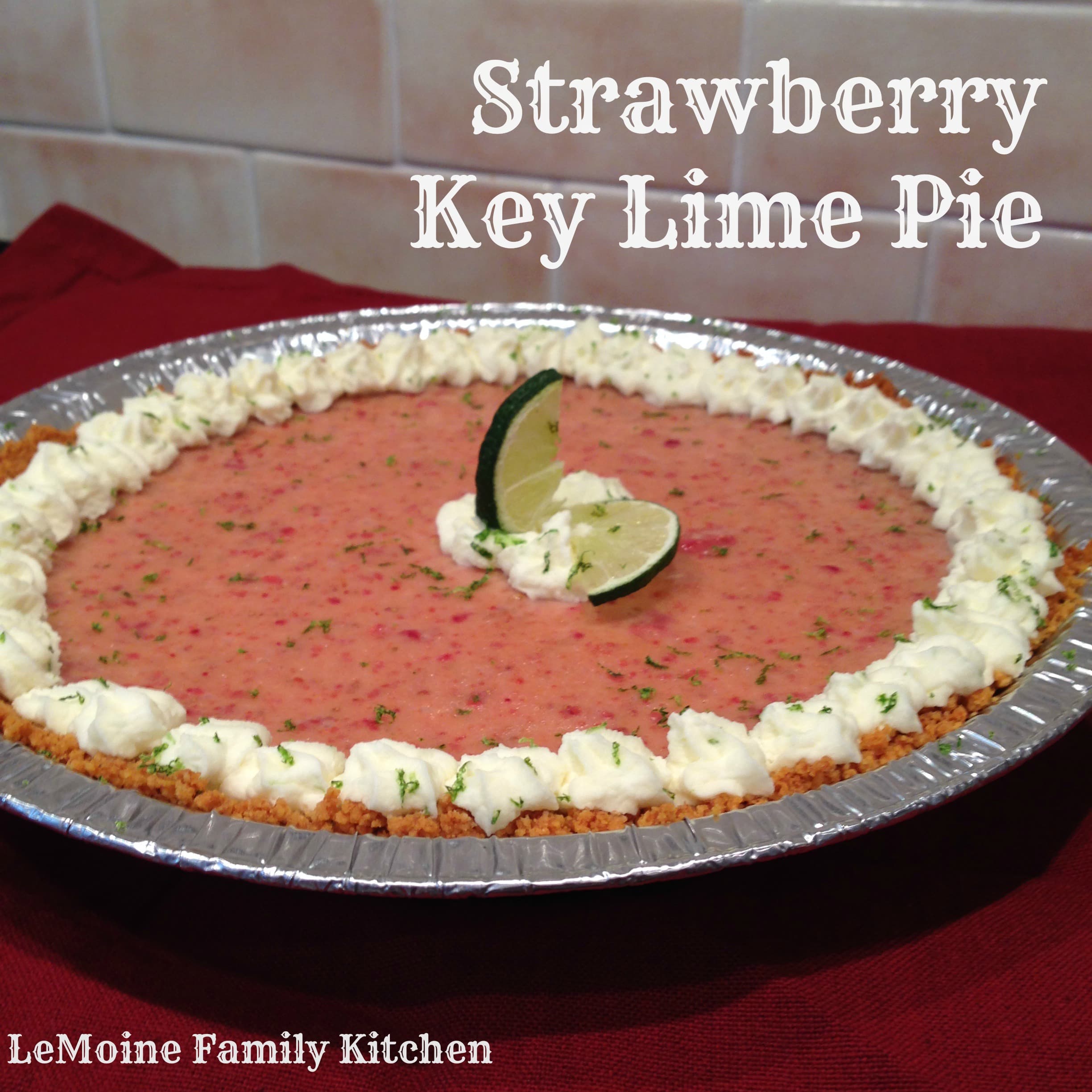 Strawberry Key Lime Pie
