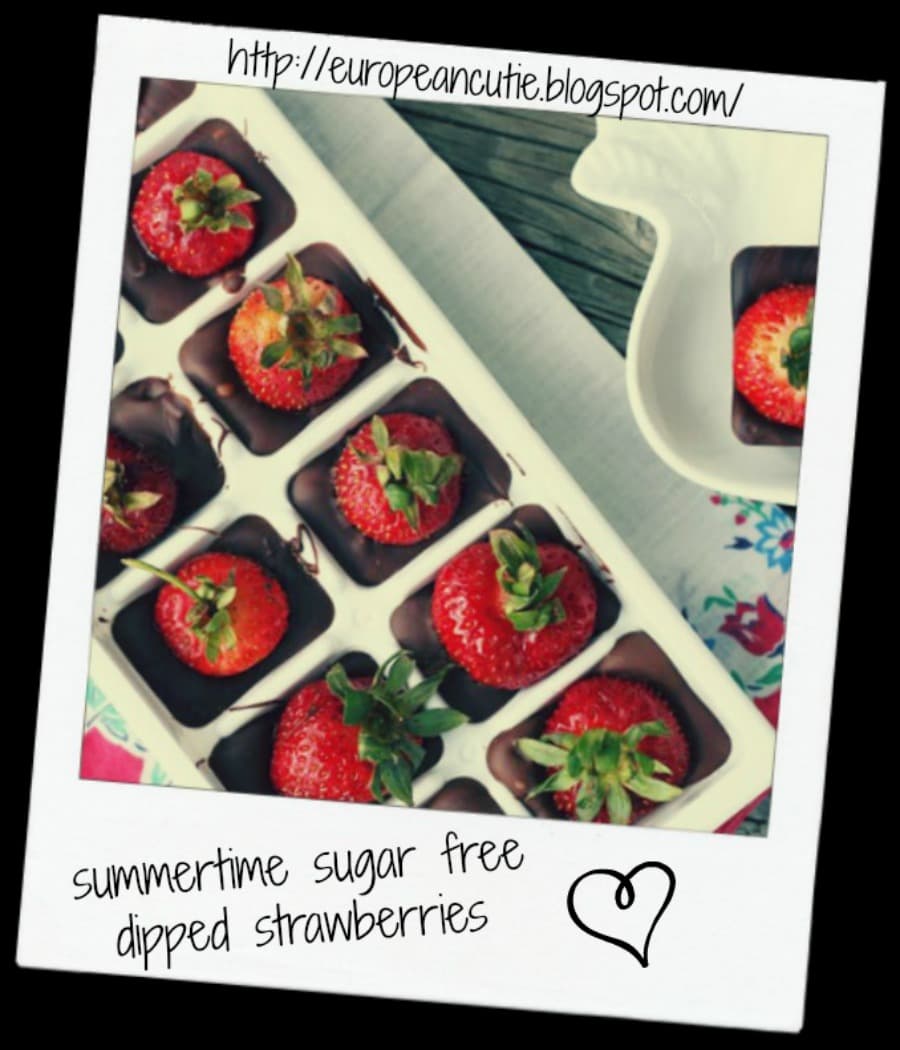 summertime sugar free dipped strawberries ♥