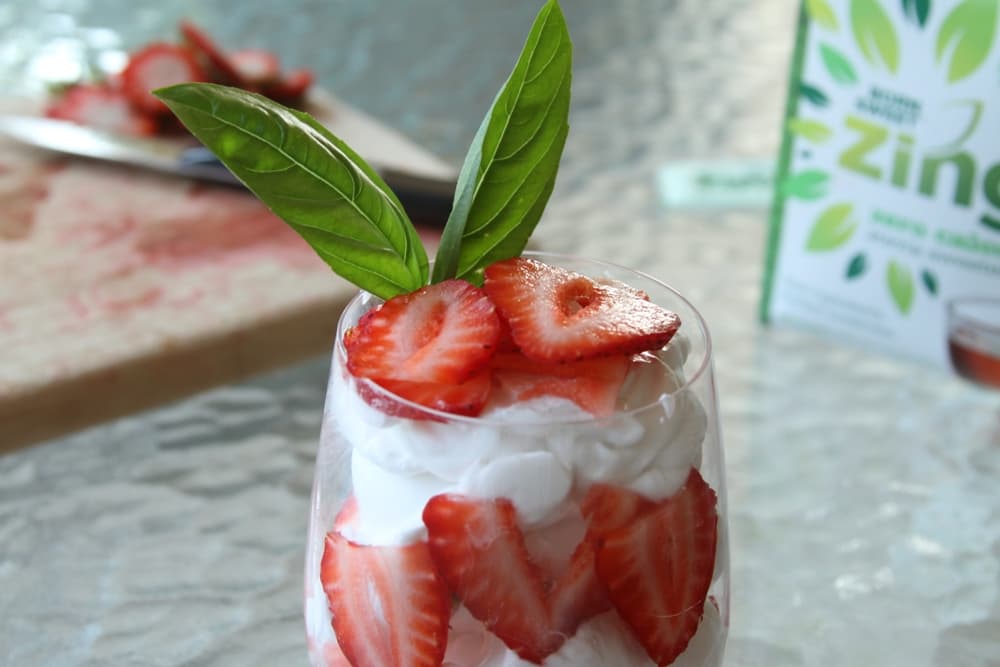 Healthier Strawberries and Vegan Cream