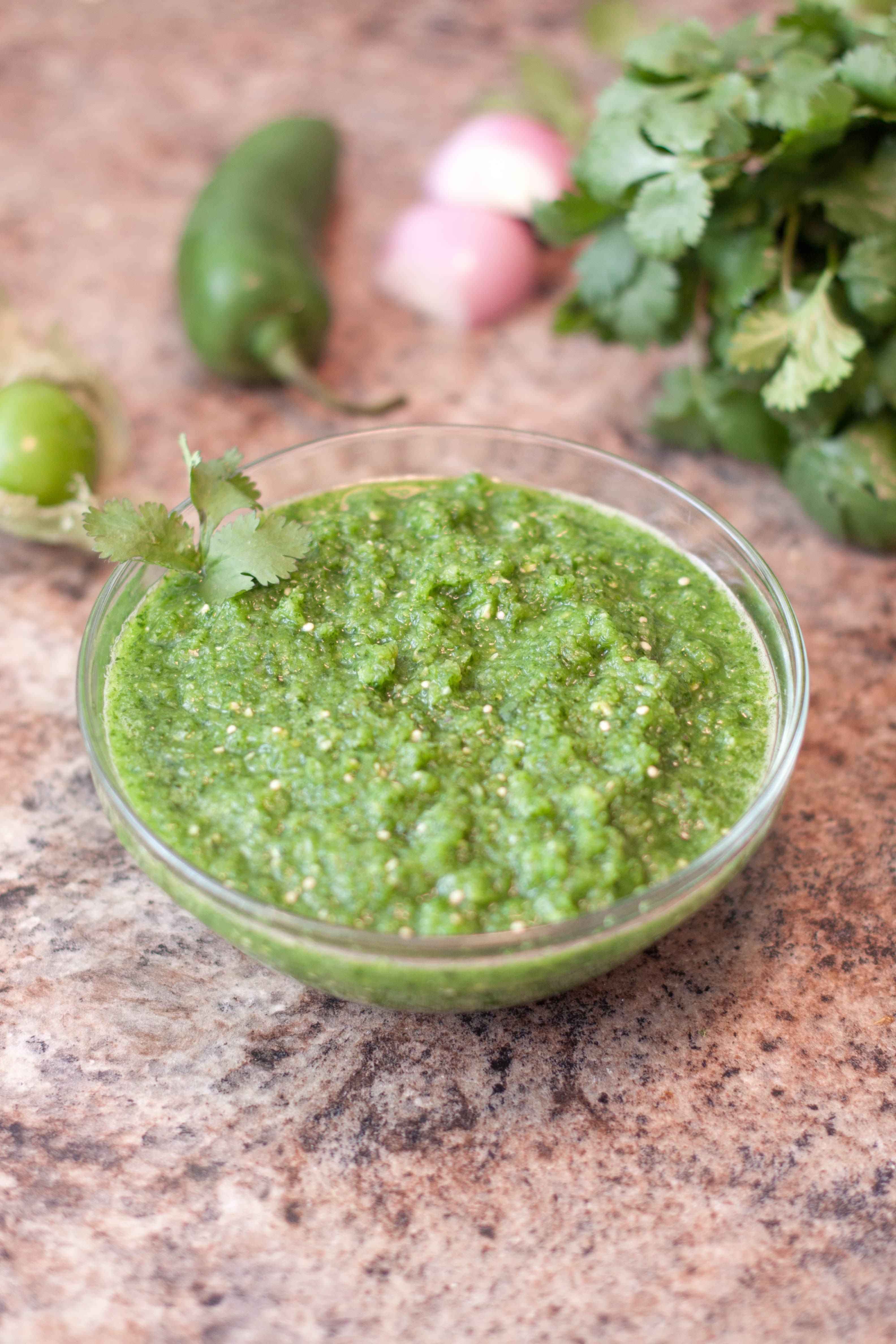 Fresh Green Salsa From Scratch