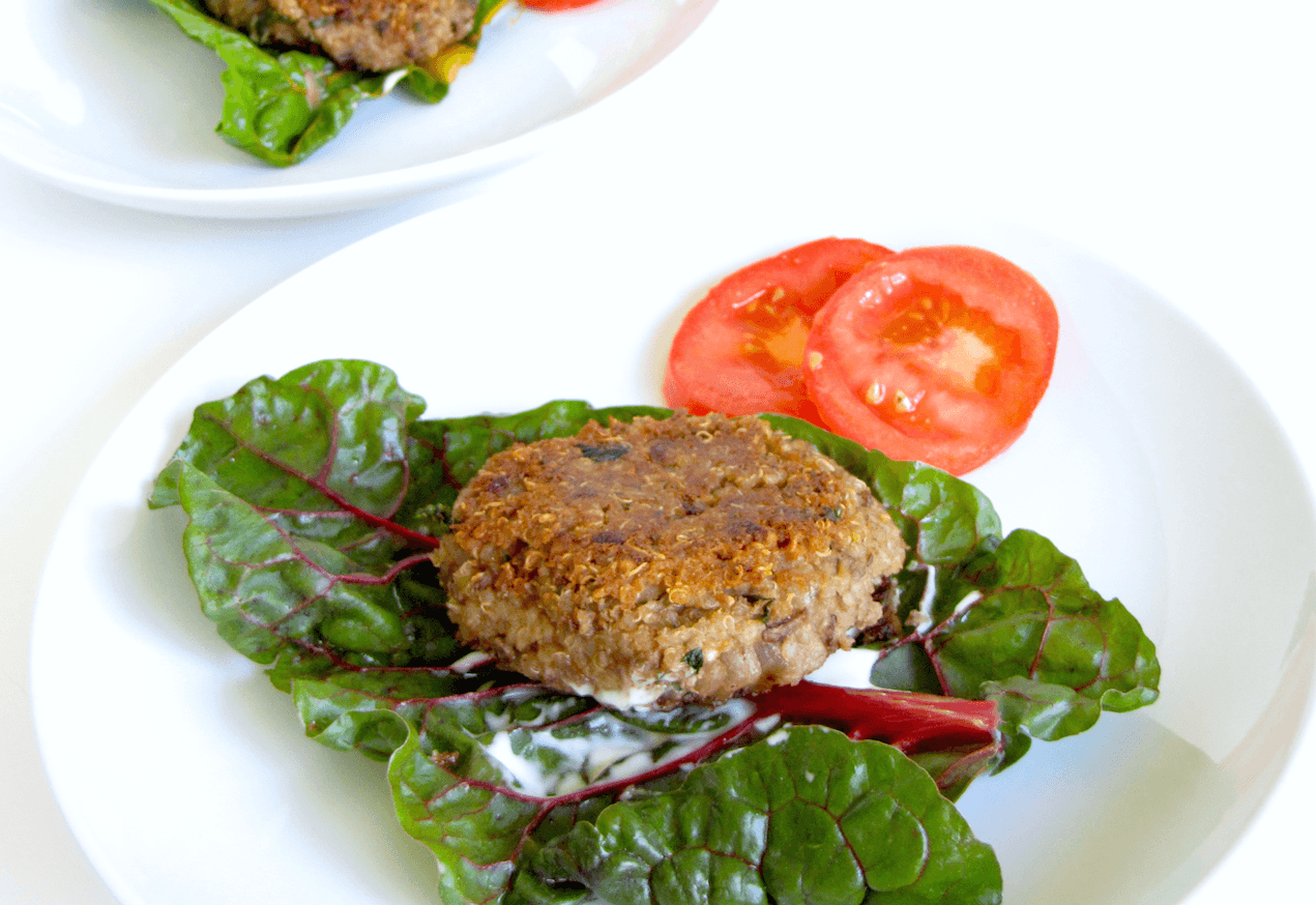 Walnut Lentil Burgers with Tarragon