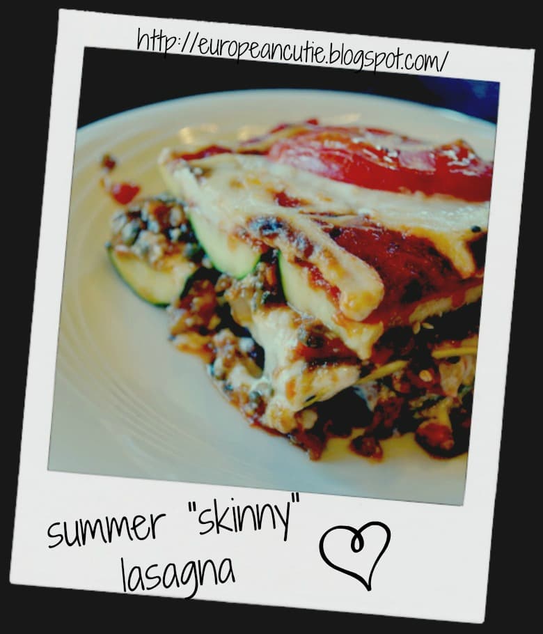 summer "skinny" lasagna