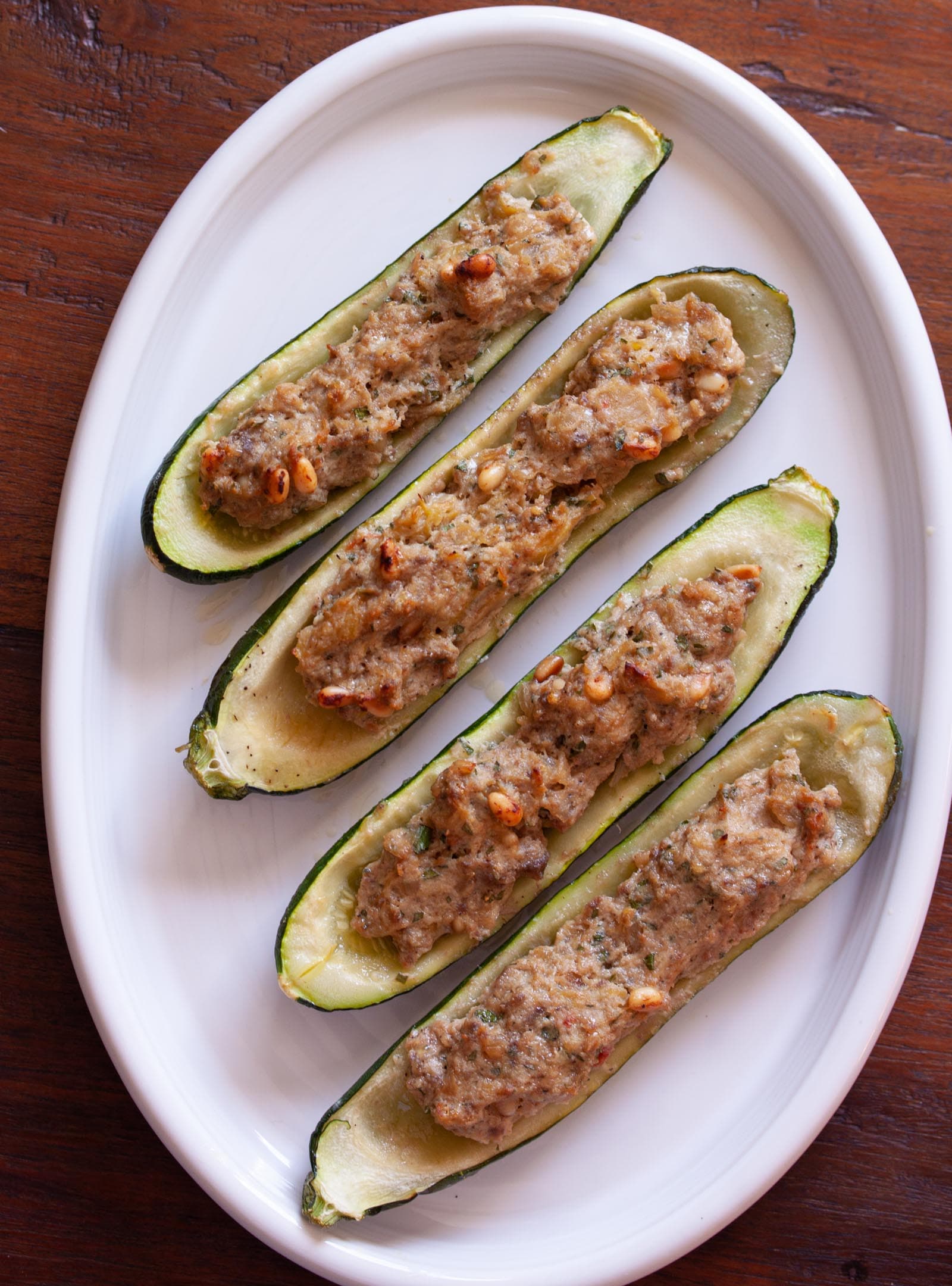 Stuffed Zucchinis  with Ricotta