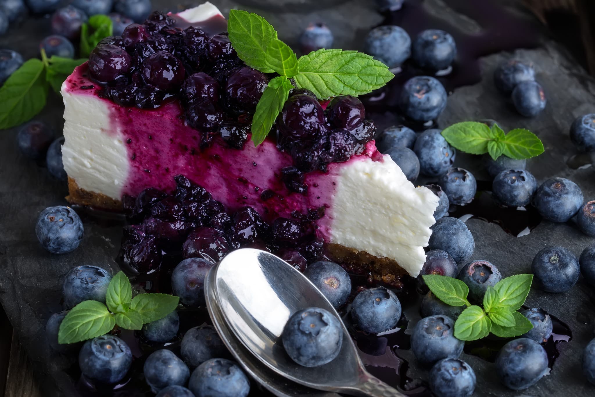 NO BAKE SUGAR FREE BLUEBERRY CHEESECAKE