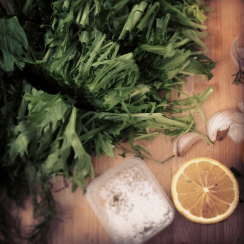 Dandelion Green Salad