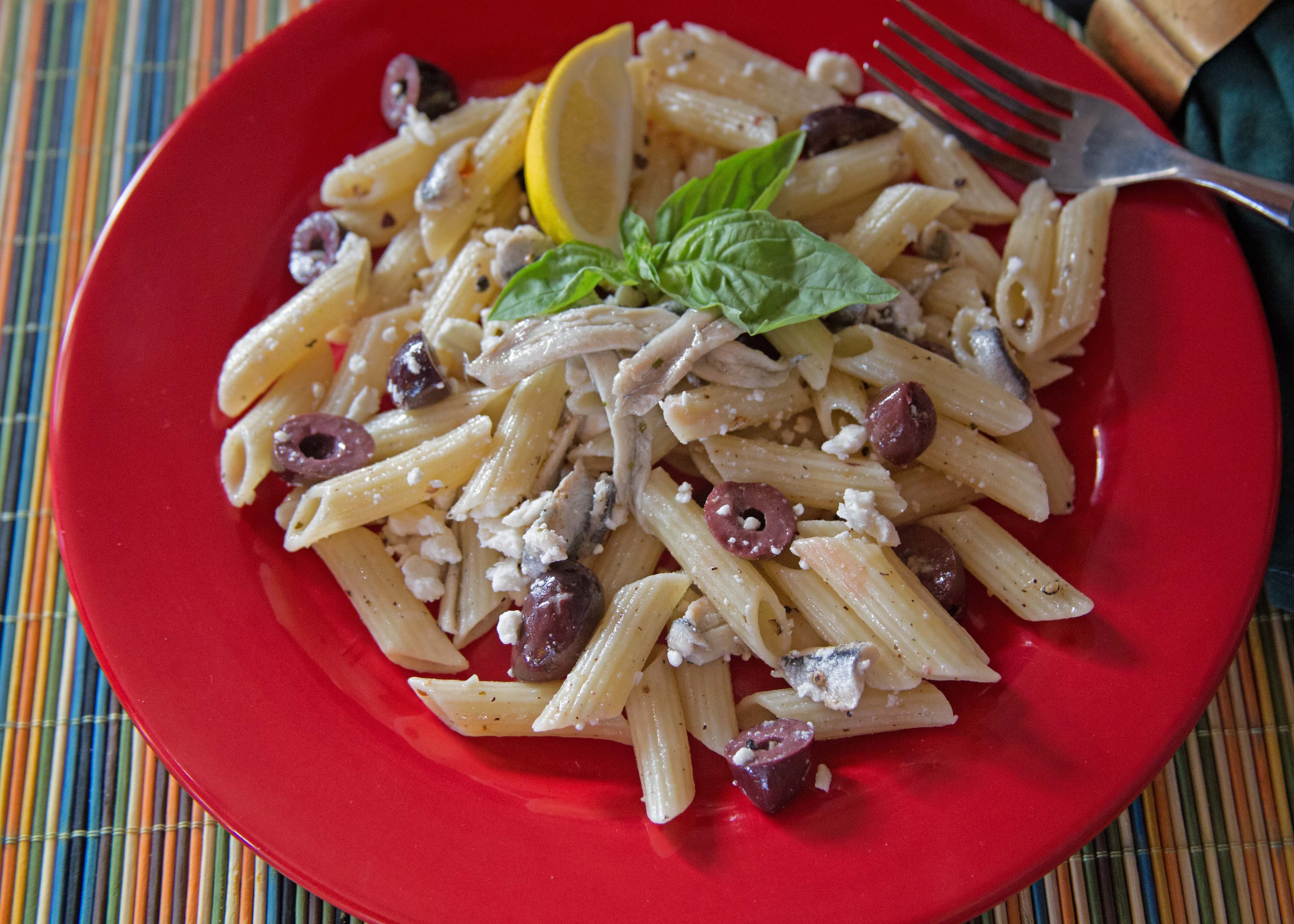 Black and White Pasta Salad