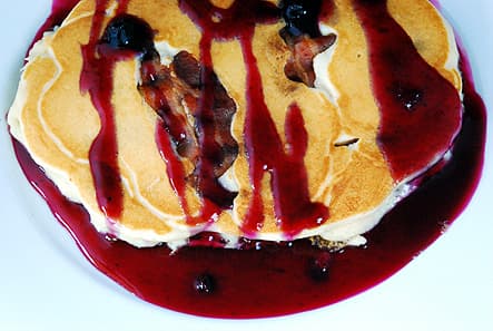 Bacon Blueberry Pancakes