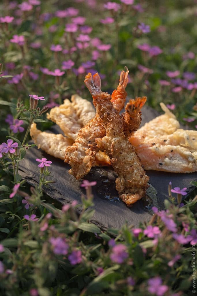 Coconut Tempura Prawns